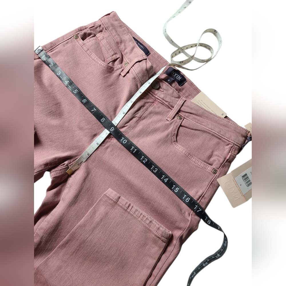 NWT| NYDJ | LIFTXTUCK TECHNOLOGY | AMI SKINNY | IN WOOD ROSE | SIZE 6 - Picture 9 of 14